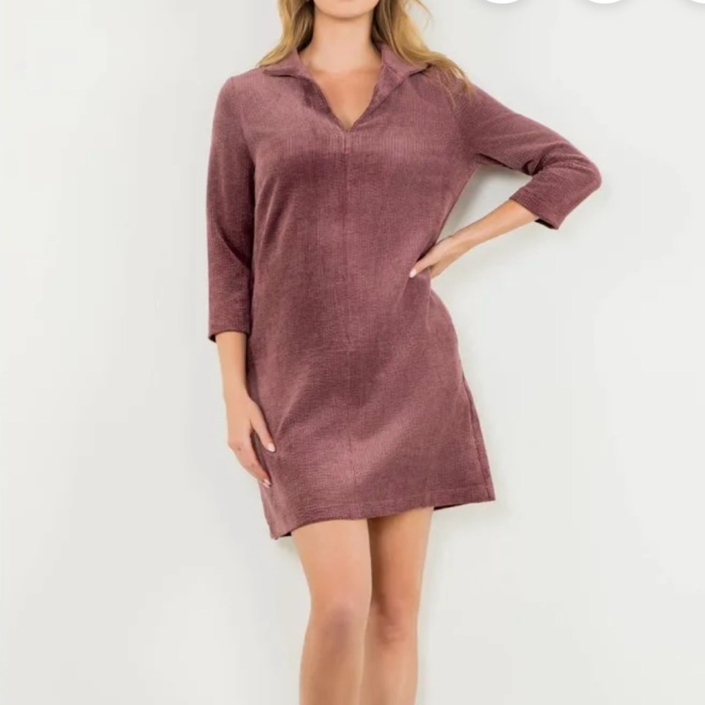 THML purple corduroy mini dress- NWT- XS